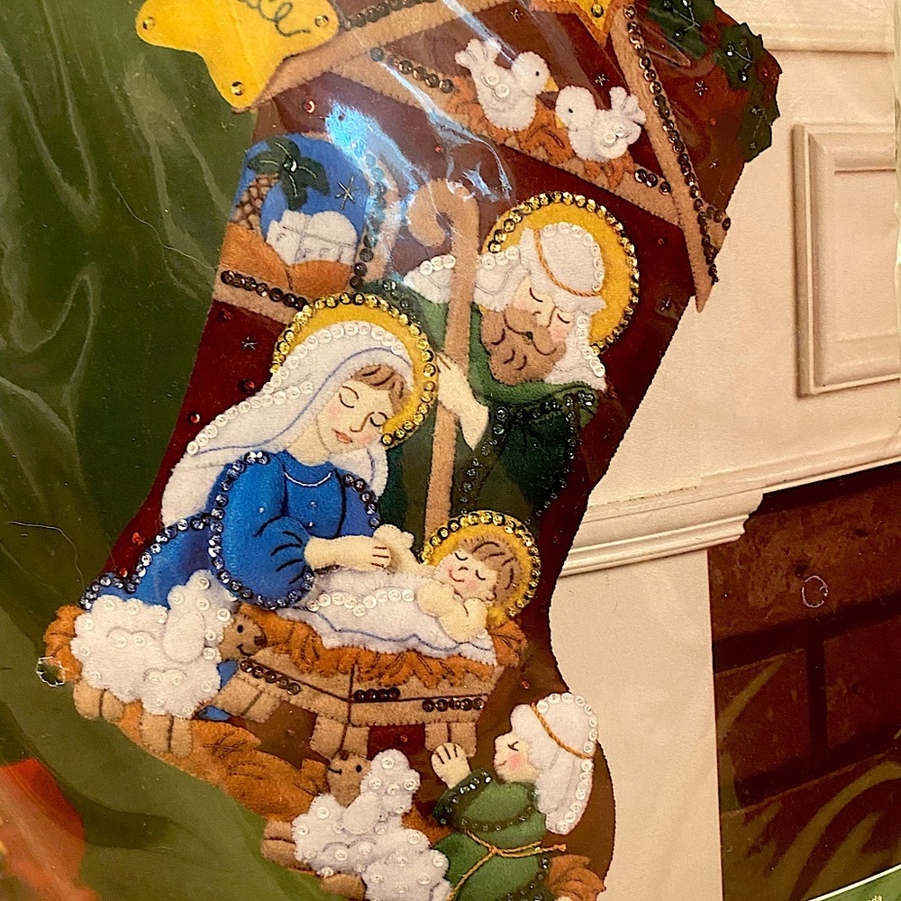 Christmas Stocking Kit Never opened! Brand new Bucilla Christmas stocking kit